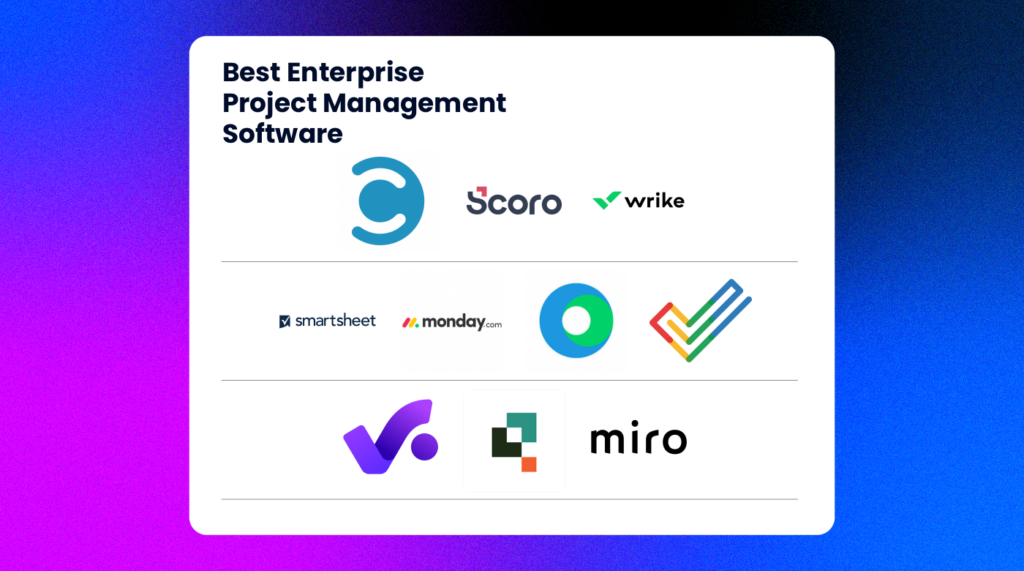 Best Best Enterprise Project Management Software logos 07400